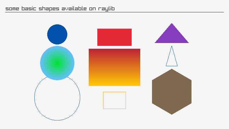 /quartznet/raylib-cs/raw/commit/463b4037adea37ae7f9147f4dc8356a0bcb3bc9c/Examples/shapes/shapes_basic_shapes.png